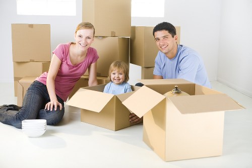 Local business move with desks, chairs, and IT equipment