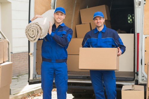 Removal van ready for a local move in Lewisham
