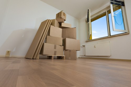 A piano being positioned safely in a home or business after removal in Lewisham