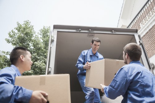 Supervisor reviewing safe loading procedures