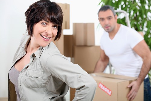 Local removals team loading household items for a move in Lewisham