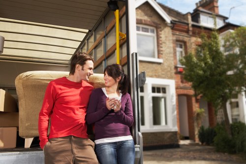 Careful loading of sofas and household furniture for a Lewisham move