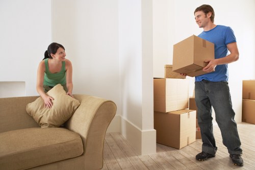 Careful loading of furniture and boxes for a Lewisham move